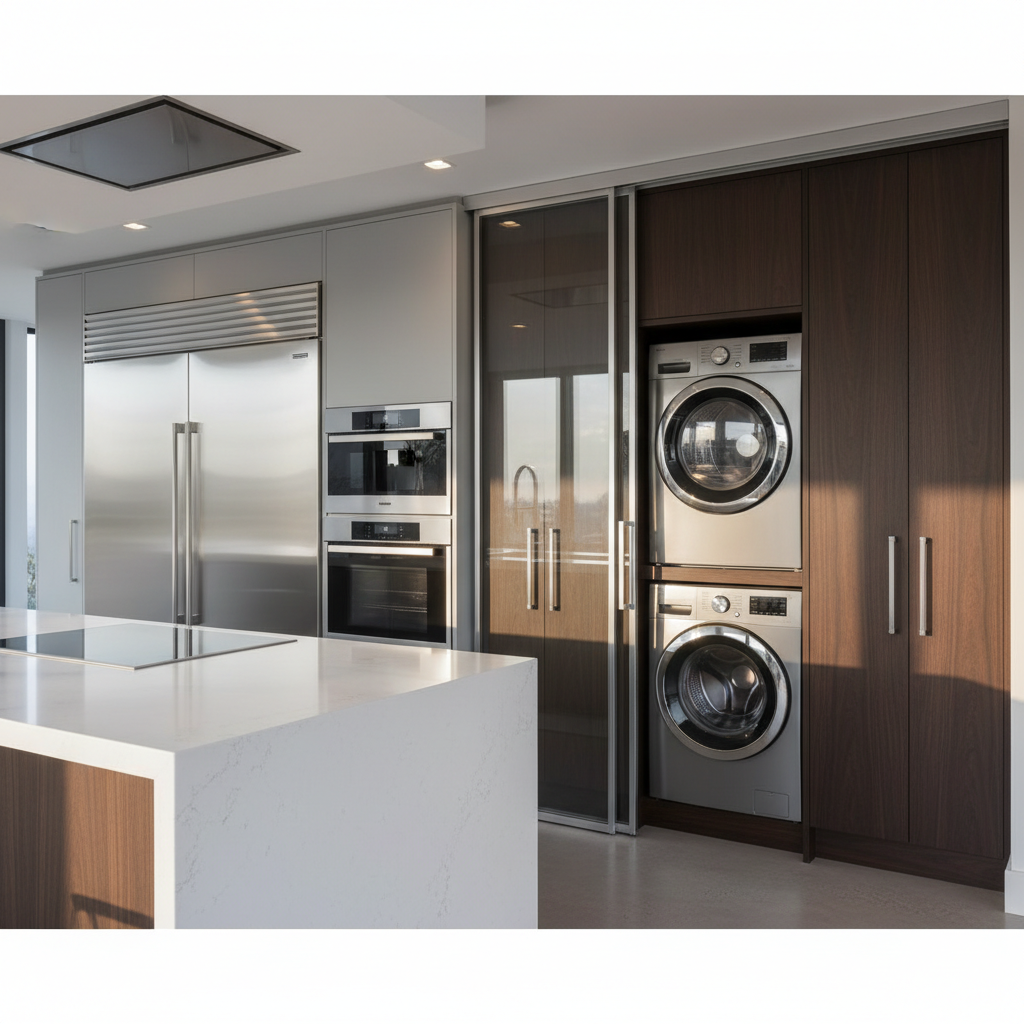 Premium household appliances in a luxury home environment